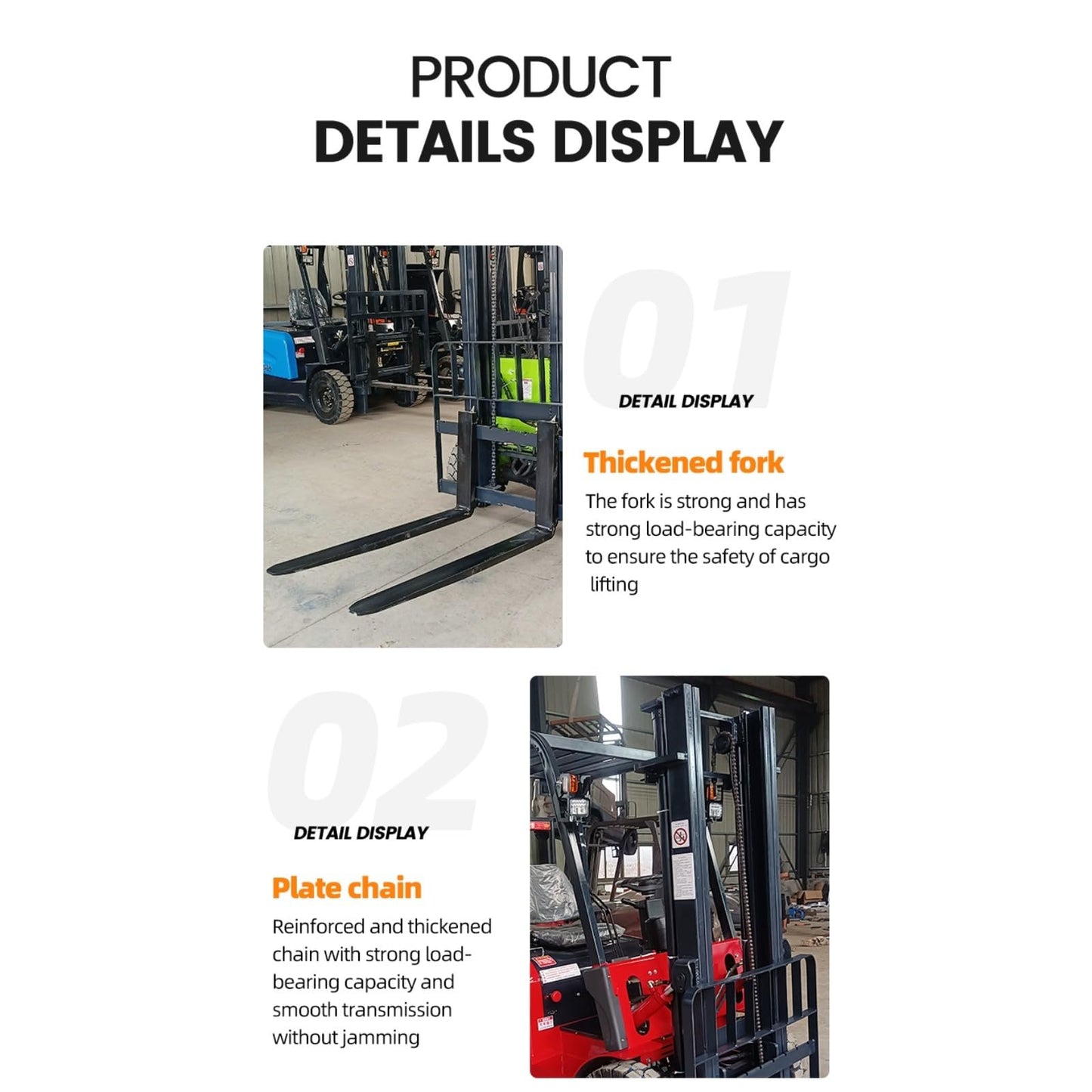 Multi-Directional Reach Truck, 5000lbs Lithium Ion Electric Forklift, Counterbalance Lift Truck, Industrial Material Handling Equipment, Warehouse Stacker Machine