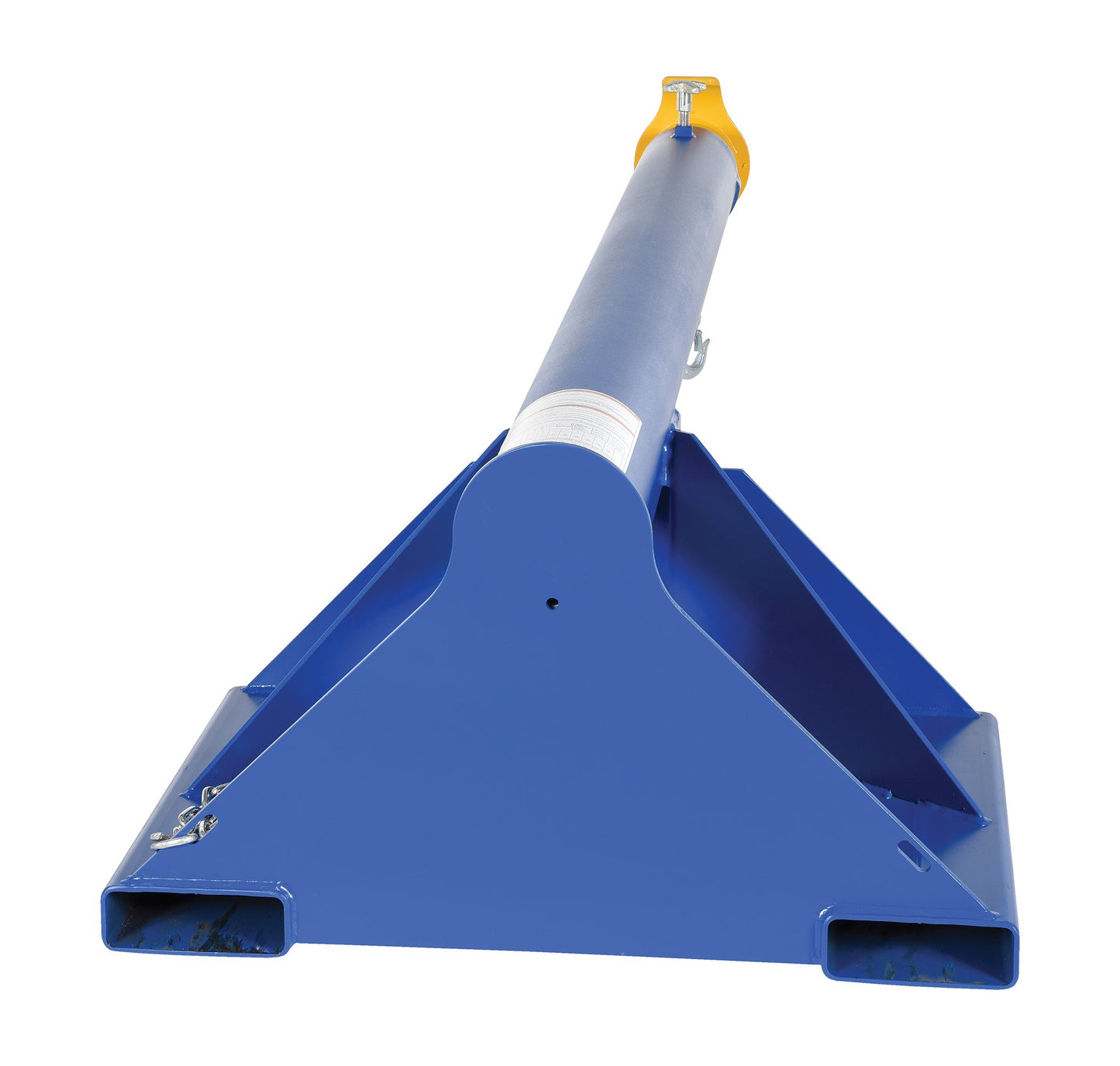Vestil LM-1T-6-24 Steel Telescoping Lift Boom 24 In. Fork Pocket Center 6,000 Lb. Capacity Blue and Yellow