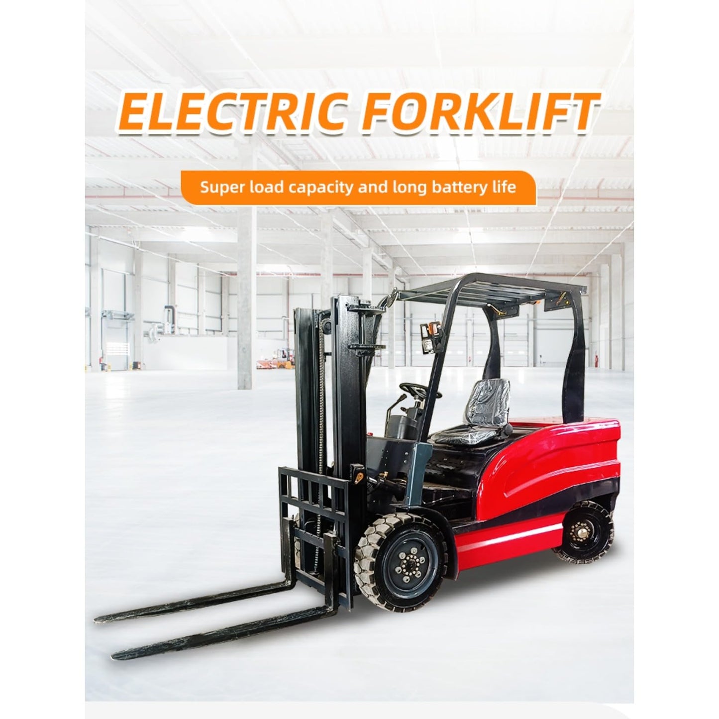 Multi-Directional Reach Truck, 5000lbs Lithium Ion Electric Forklift, Counterbalance Lift Truck, Industrial Material Handling Equipment, Warehouse Stacker Machine