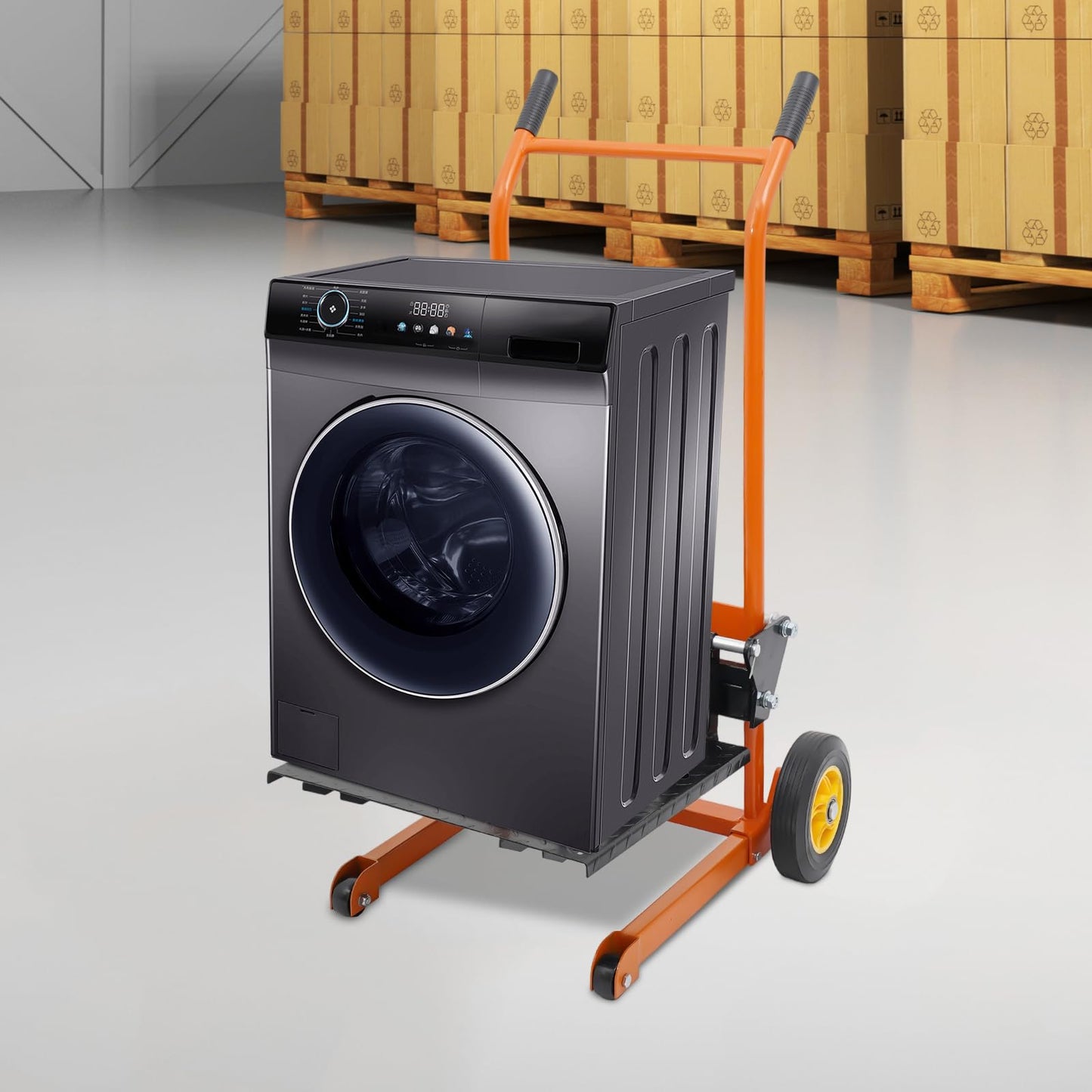 Hydraulic Material Lift Winch Stacker, 577 Lbs Adjustable Lift Stacker,Pallet Truck Dolly Lift Table Fork Lift with Removable Lifting Plate (31.5 * 35.43 * 47.24 in)