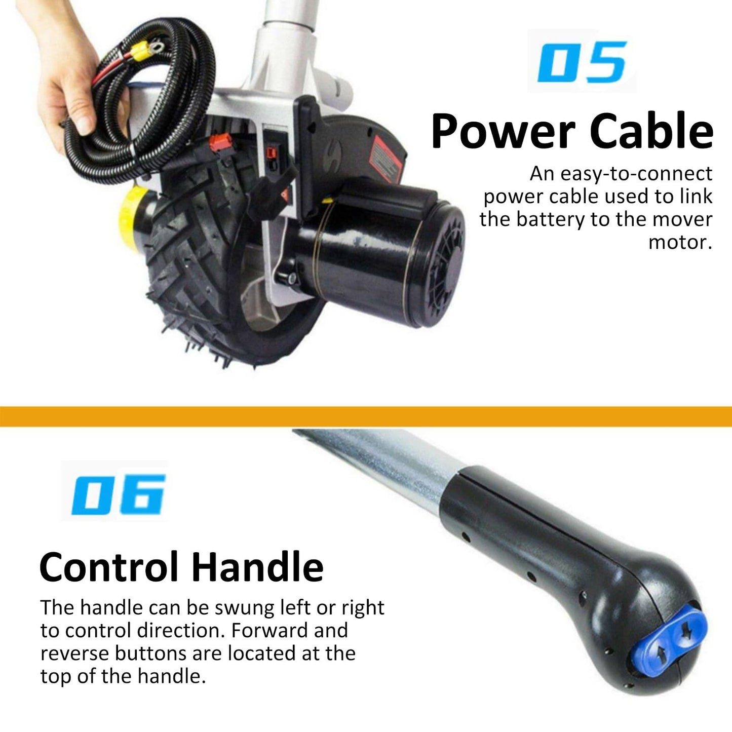 WNGJZZYC Electric Jockey Wheel, 12V 550W Trailer Dolly Electric, 6000lbs Towing Capacity, for Caravans, Boat Trailers, Horse Trailers