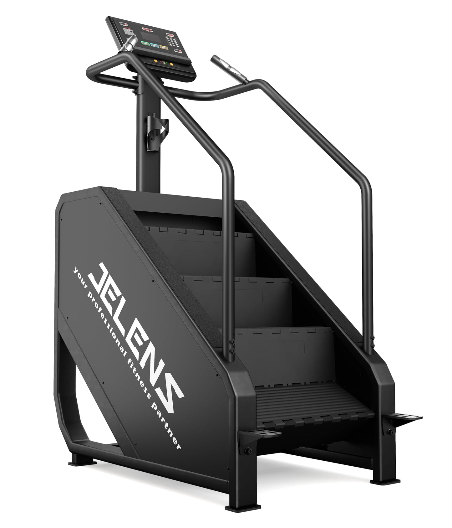 JELENS Stair Stepper Machine with LED Screen, 550 LBS Commercial Grade Stairmaster Machine, Stair Climber with 15 Resistance Levels, 24-164 Steps/Minute (Black)