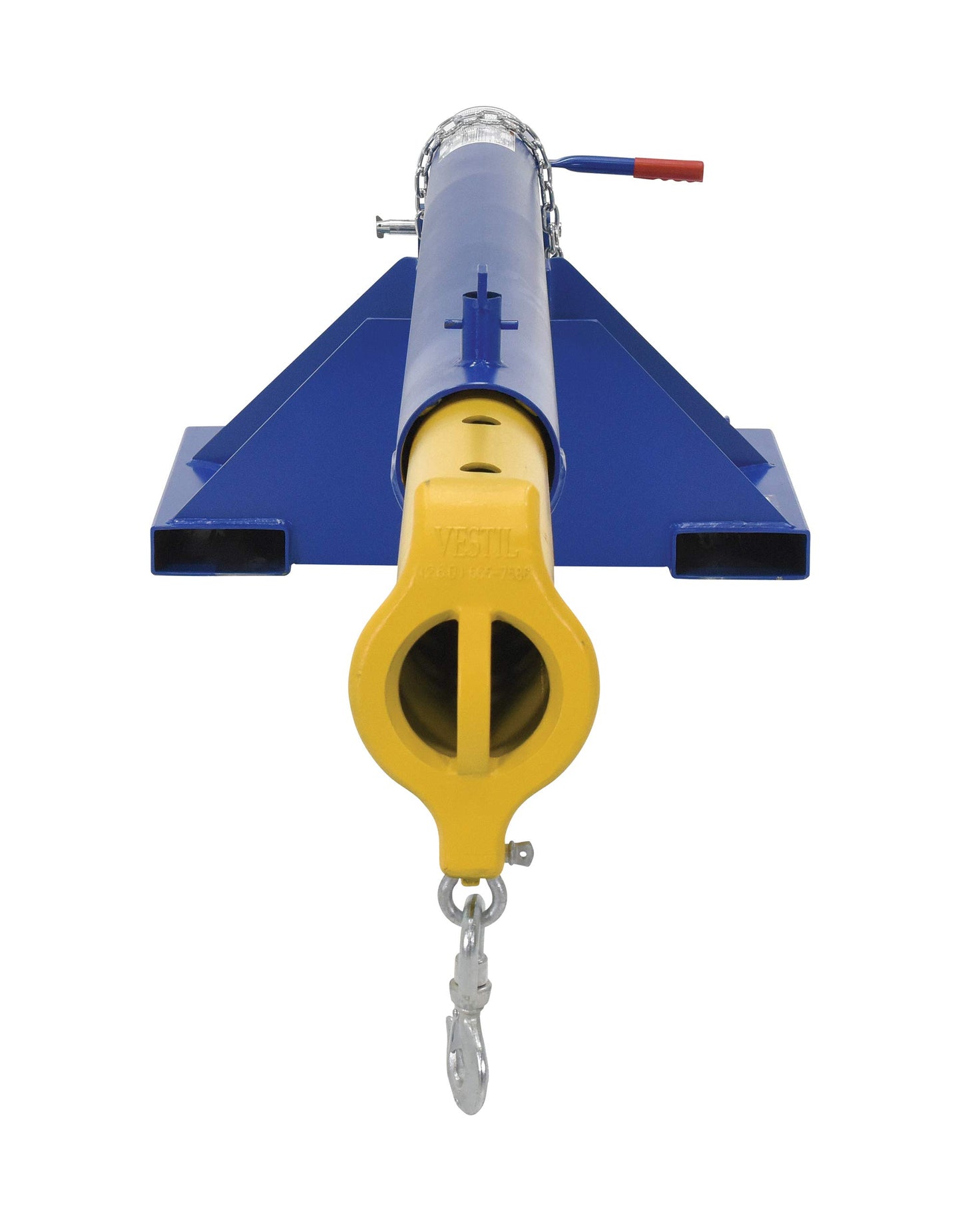 Vestil LM-OBT-6-30 Steel Orbit Telescoping Lift Boom 30 In. Fork Pocket Center 6,000 Lb. Capacity Blue