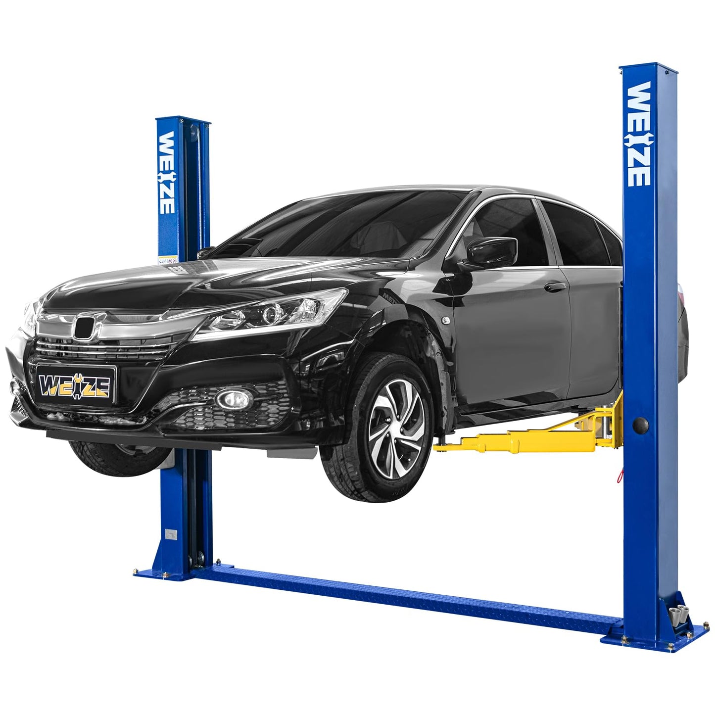 WEIZE 11000lbs Two Post Car Lift, Auto Lifts with 220V 3HP Motor, Double Safety Lock Release 2-Post Car Lift Hoist Equipment for Home Garage and Shop, Automotive Truck Clear Floor Hoist