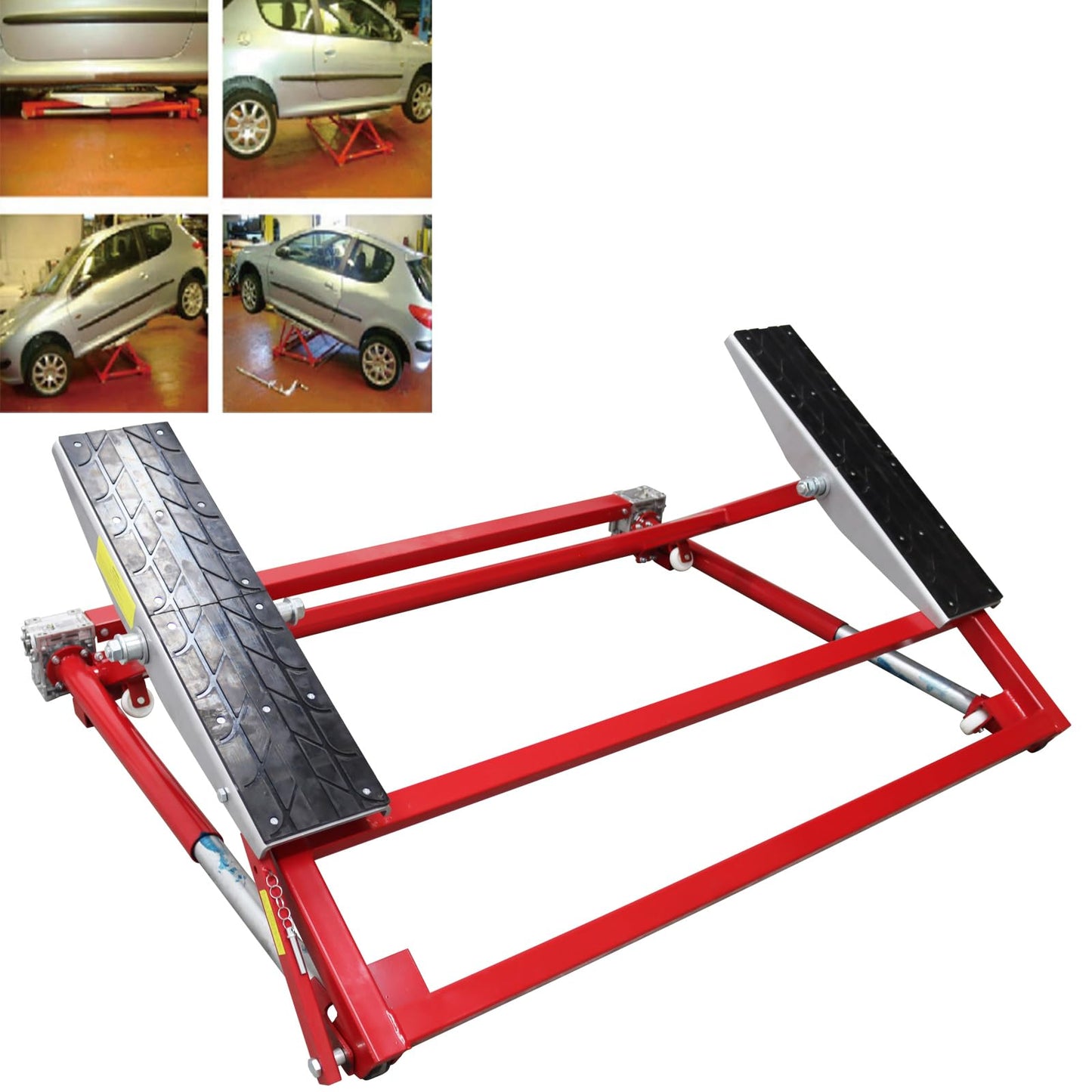 INTSUPERMAI Portable Tilting Lift/Car Lift 6613 LB/ 3000KG Car Auto Scissor Lift Dual Workbench Automotive Scissor Lift for Garages Repair Stores