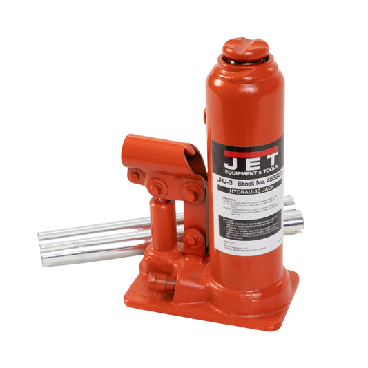 JET 3-Ton Hydraulic Bottle Jack w/Handle (JHJ-3)