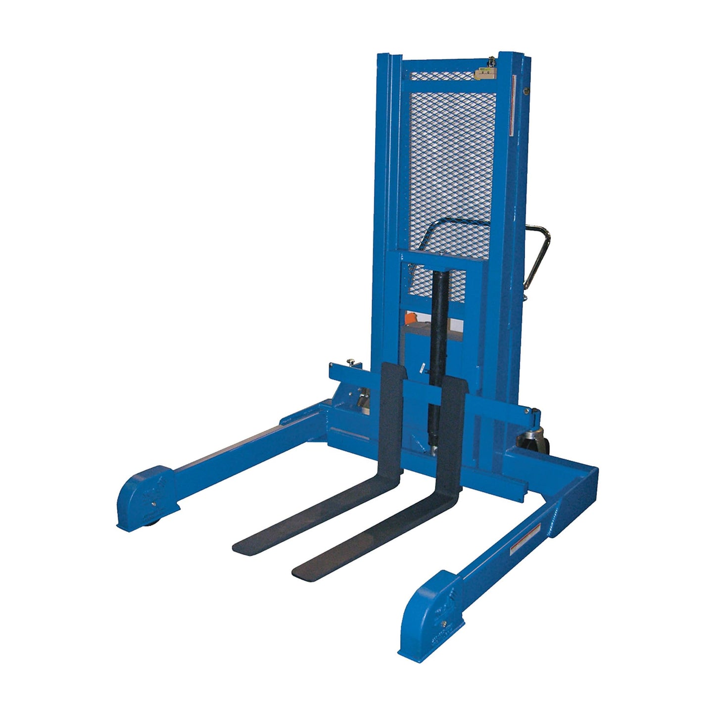 Vestil PMPS-50-DC Steel Pallet Master/Server Stacker 12 Volt DC Powered 50 In. Raised Height 4,000 Lb. Capacity Blue