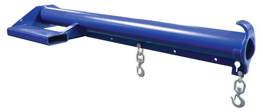 Vestil LM-EBNT-6-24 Steel Economy Non Telescoping Lift Boom 24 In. Fork Pocket Center 6,000 Lb. Capacity Blue and Yellow