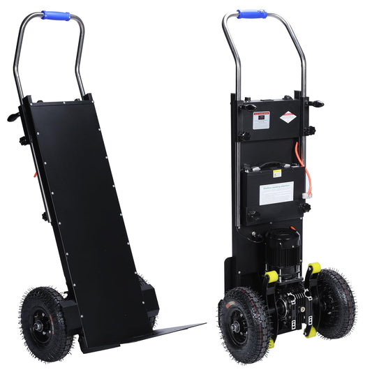 Generic 880lbs Heavy Duty Stair Climbing Dolly 1500W Motor Powered Stair Climber Dolly Cart with Rope for Moving Warehouses Delivery Workers Home Commercial Use