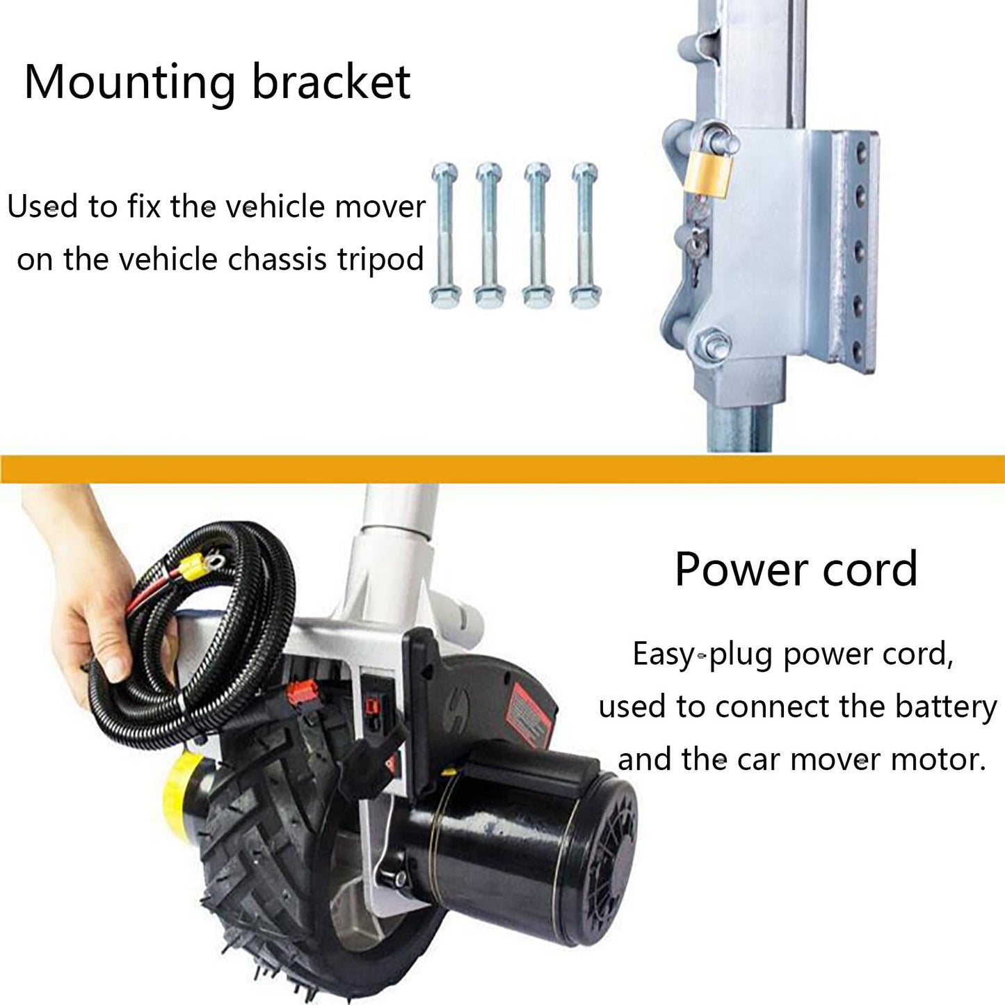 GESAIDES Trailer Tug - 2722 KG Trailer Mover for RV Boat Motorcycle - World's Greatest Trailer Dolly, Electric Trailer Dolly