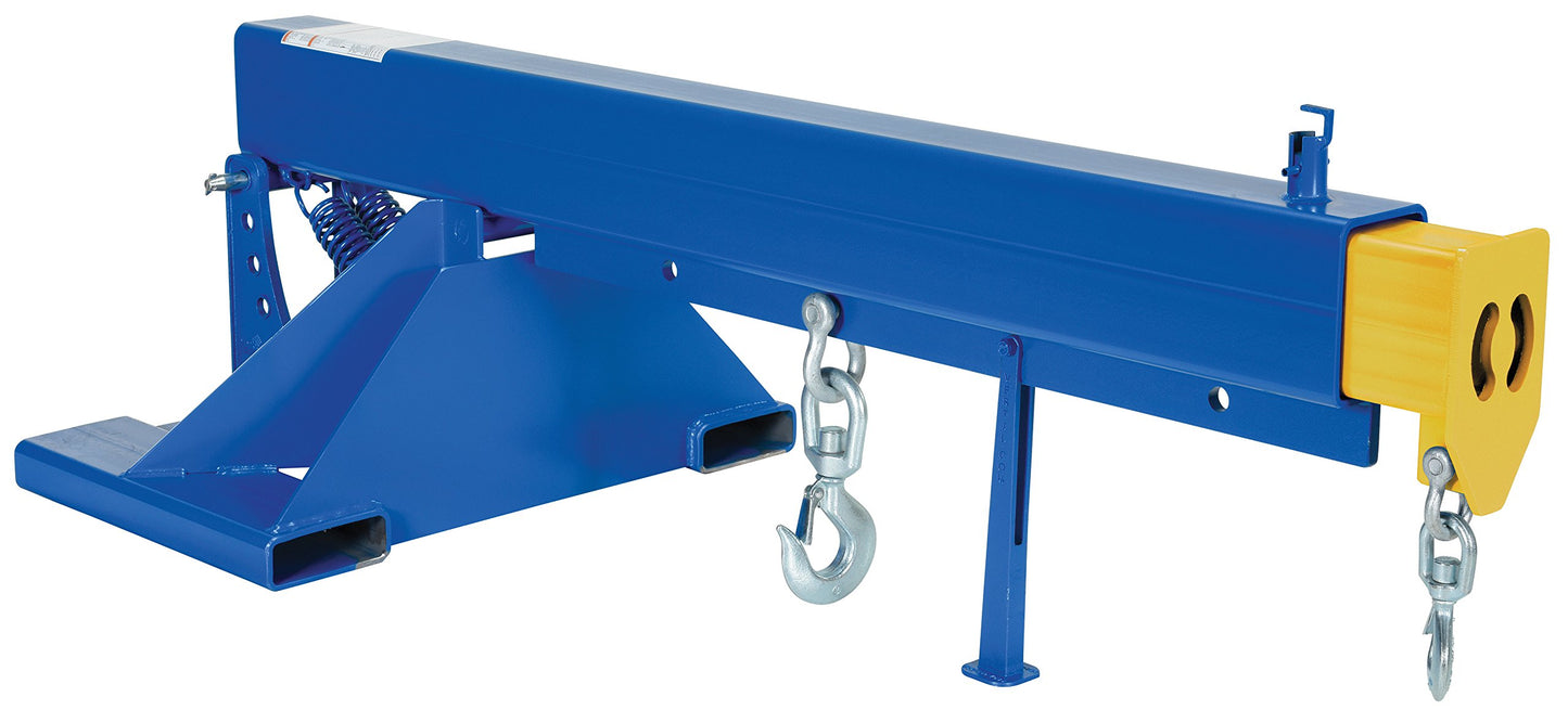 Vestil LM-OBT-8-30 Steel Orbit Telescoping Lift Boom 30 In. Fork Pocket Center 8,000 Lb. Capacity Blue