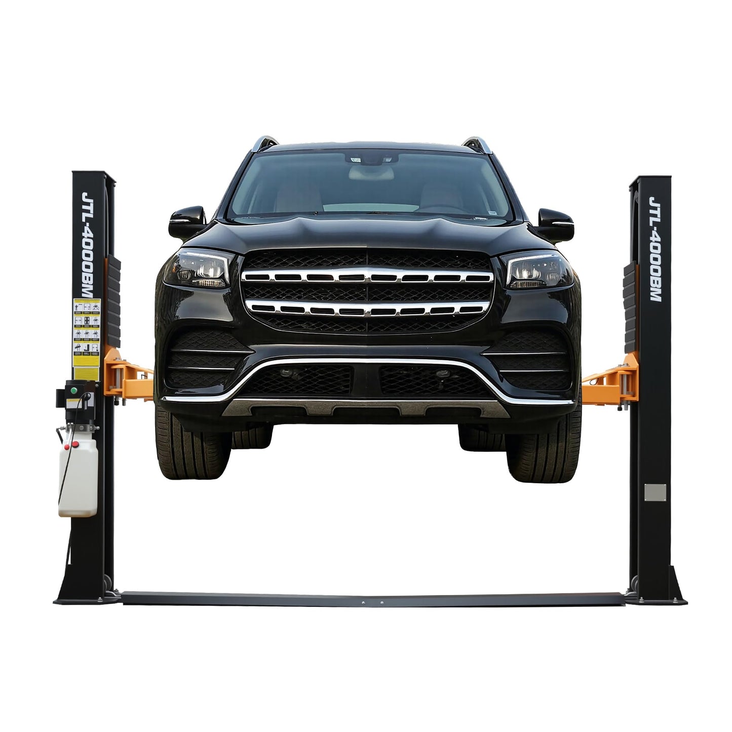 Albott 2 Post Car Lift 10000 LBS, Heavy Duty Hydraulic Vehicle Lift for Home Garage, 3+2 Adjustable Arms, Dual Point Safety Release and Rubber Door Protectors, 220V 60HZ 1PH