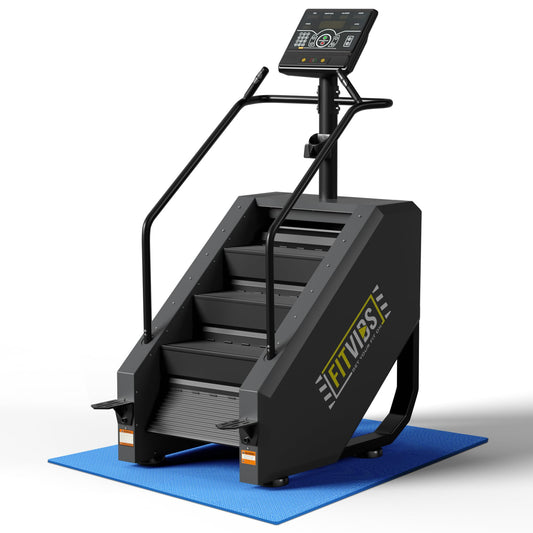 Fitvids Stair Stepper Machine, Commercial Grade Stair Climber with 15 Resistance Levels, Continuous Stair Stepping Machine for Cardio and Lower Body Workouts, LED Screen, Exercise Machine for Home Gym