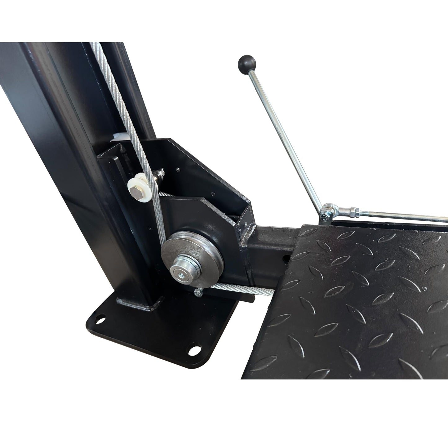 APlusLift Falcon AP-9H-XLT 9000LB Extra Long Extra Wide 4-Post Portable Parking Storage Service Car Lift with Aluminum Ramp / 36 Months Part Replacement