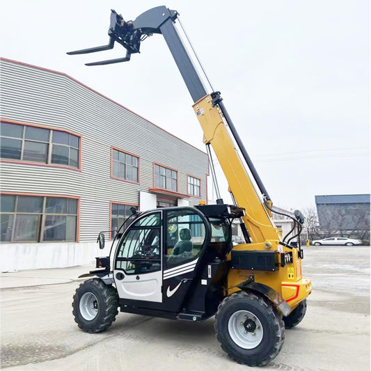 4x4 Rough Terrain Telescopic Forklift – Heavy-Duty 4–10m Reach Telehandler for Outdoor Construction & Material Handling