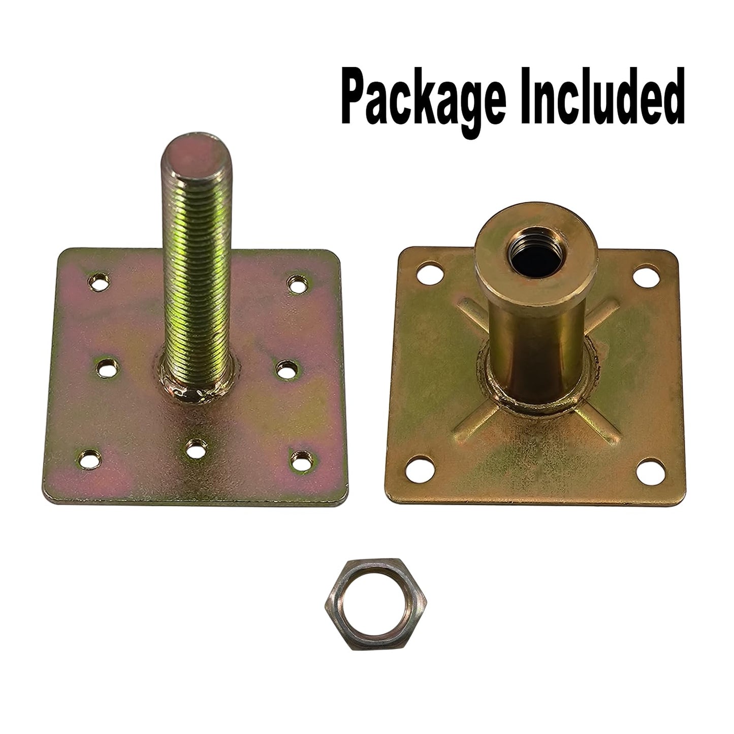 ASTAMOTOR Adjustable 4 1/3" - 7" House Floor Jacks Mini Screw Post Pole for Leveling, Galvanized, 6 Pack