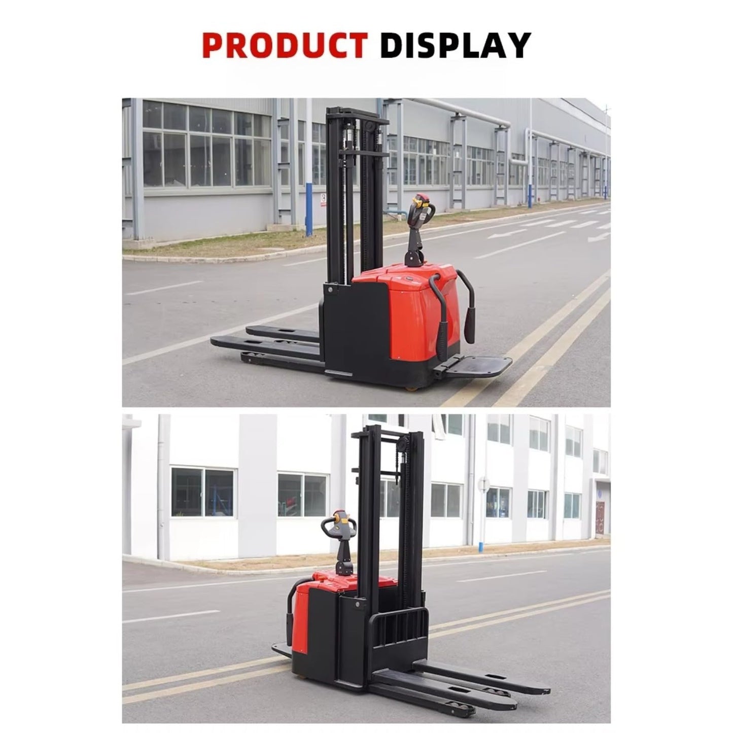 Electric Hand Push Pallet Jack Stacker 1000kg 1500kg 3000mm Lift Height Warehouse Handling Equipment for Factory Goods Management and Material Lifting