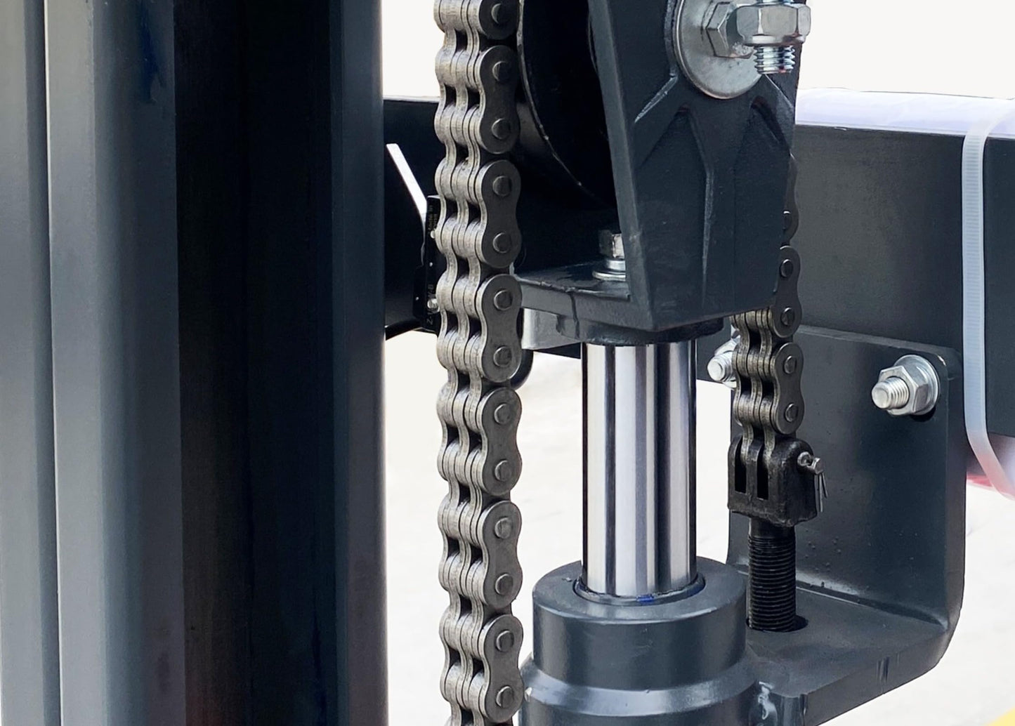 Walk-Behind Electric Stacker, Self-Elevating Pallet Stacker with Straddle Legs, Adjustable Forks, 137-Inch Lift Height, 3300 lb Capacity
