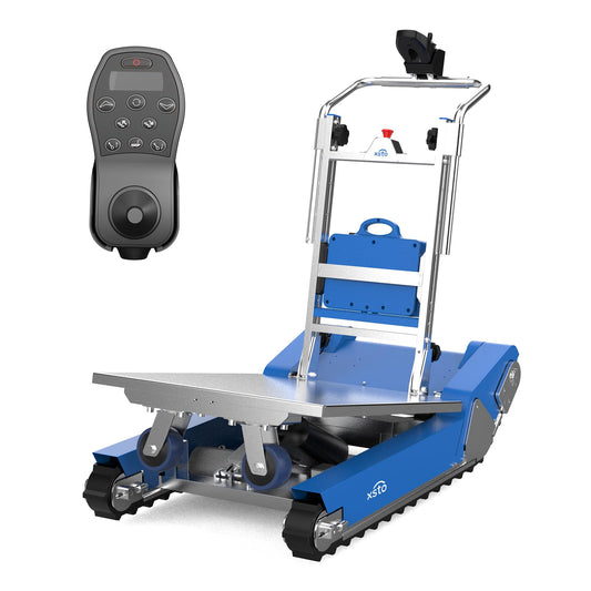 XSTO CT50 AI Electric Stair Climbing Robot, 925lbs Heavy Duty Load Capacity, LiDAR Obstacle Avoidance, Auto-Balancing Remote Control All-Terrain Material Handling Robot