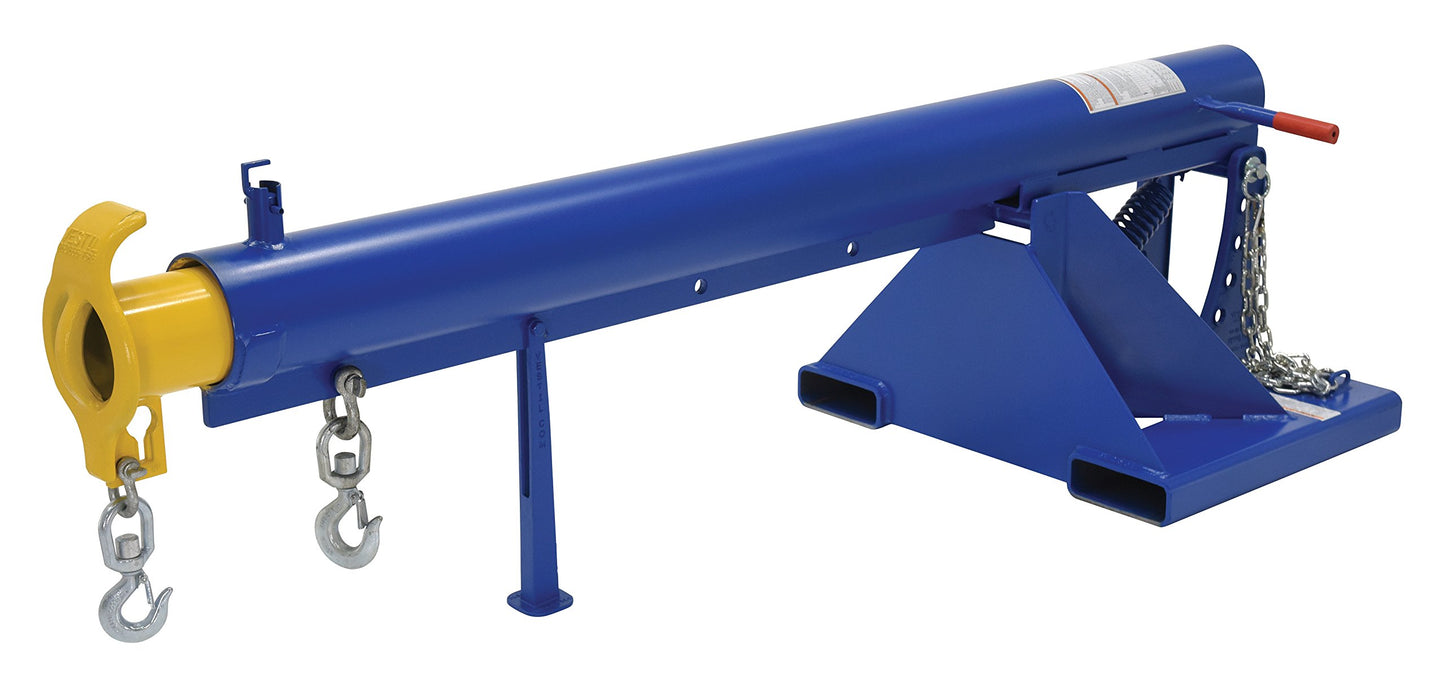 Vestil LM-OBT-6-24 Steel Orbit Telescoping Lift Boom 24 In. Fork Pocket Center 6,000 Lb. Capacity Blue