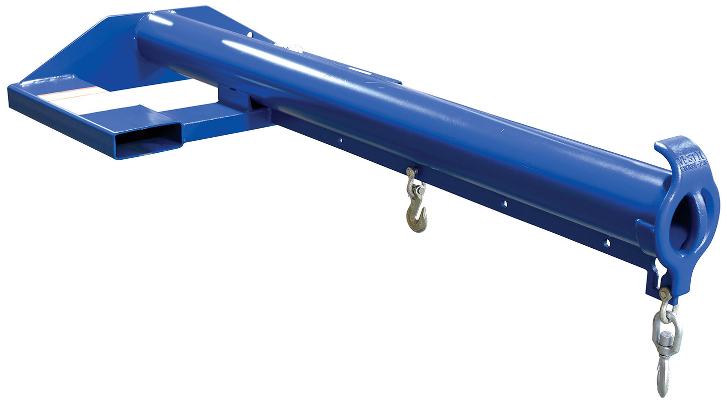 Vestil LM-EBNT-6-30 Steel Non-Telescoping Lift Master Fork Truck Boom, 6,000-lb. Capacity, Overall LxWxH (in.) 38 x 81.75 x 13.3125, Overall Extended Length (in.) 81-3/4