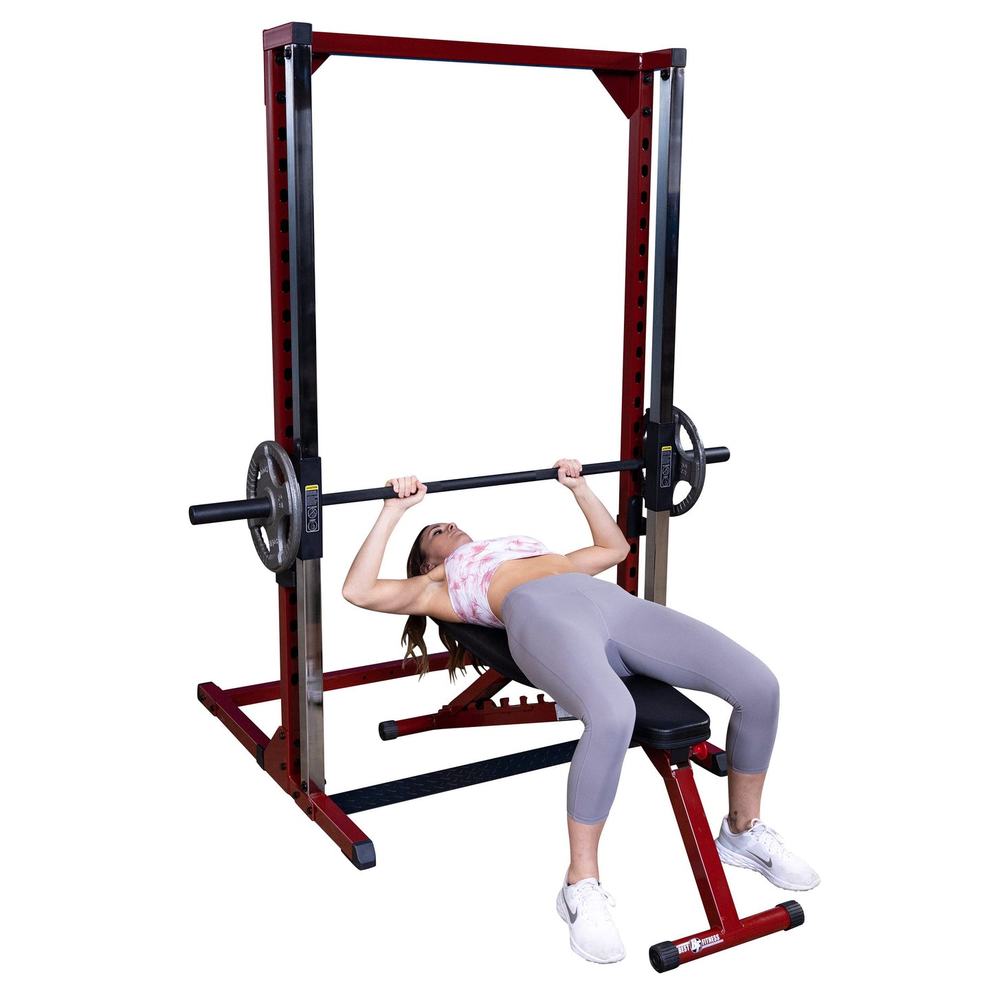 Body-Solid Best Fitness BFSM250P4 Smith Machine Package with LAT Attachment and Bench
