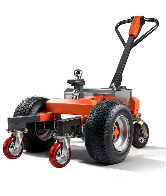 kaiwrxin Electric Trailer Dolly, 7500 Lbs Max Trailer Weight, All-Terrain 6-Wheel Anti-Tip Design & Handheld Reverse/Drive/Brake, 2“ & 4“Ball Hitch Mount for RVs, Car Trailers, Campers