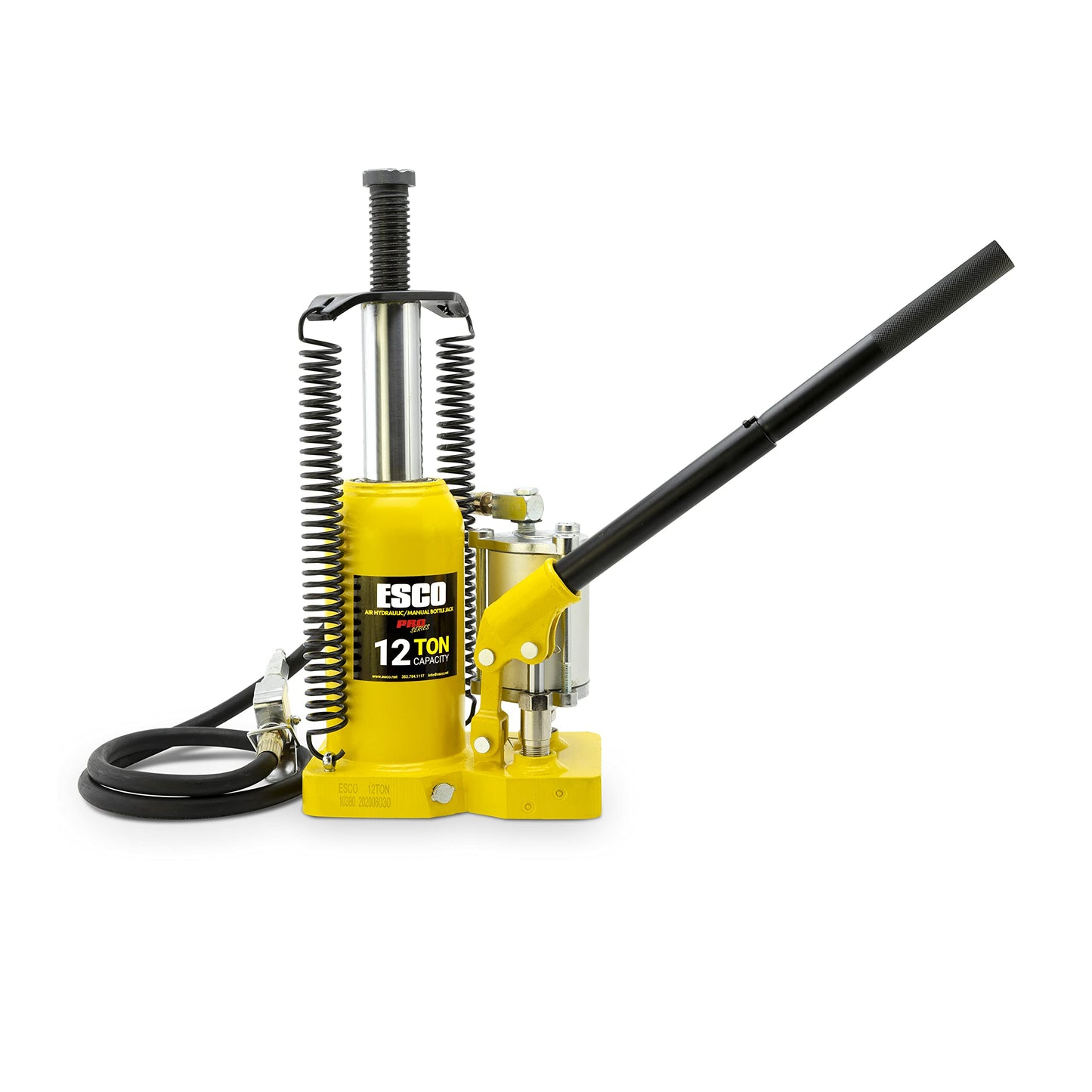 Pro Series 12 Ton Air Hydraulic Bottle Jack