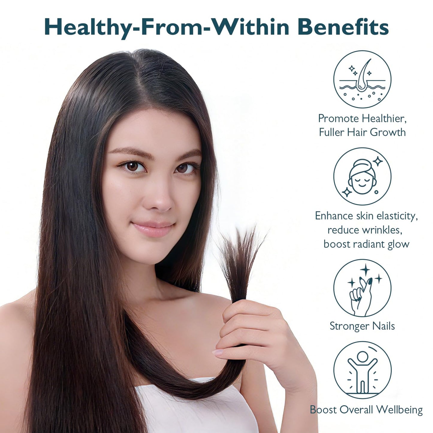 beobeu Hair Skin and Nails Biotin Gummies, Supports Hair Growth, Healthy Skin & Stronger Nails, Vegan Hair Vitamins for Women & Men, 30 Day Supply, Raspberry, 60 Count