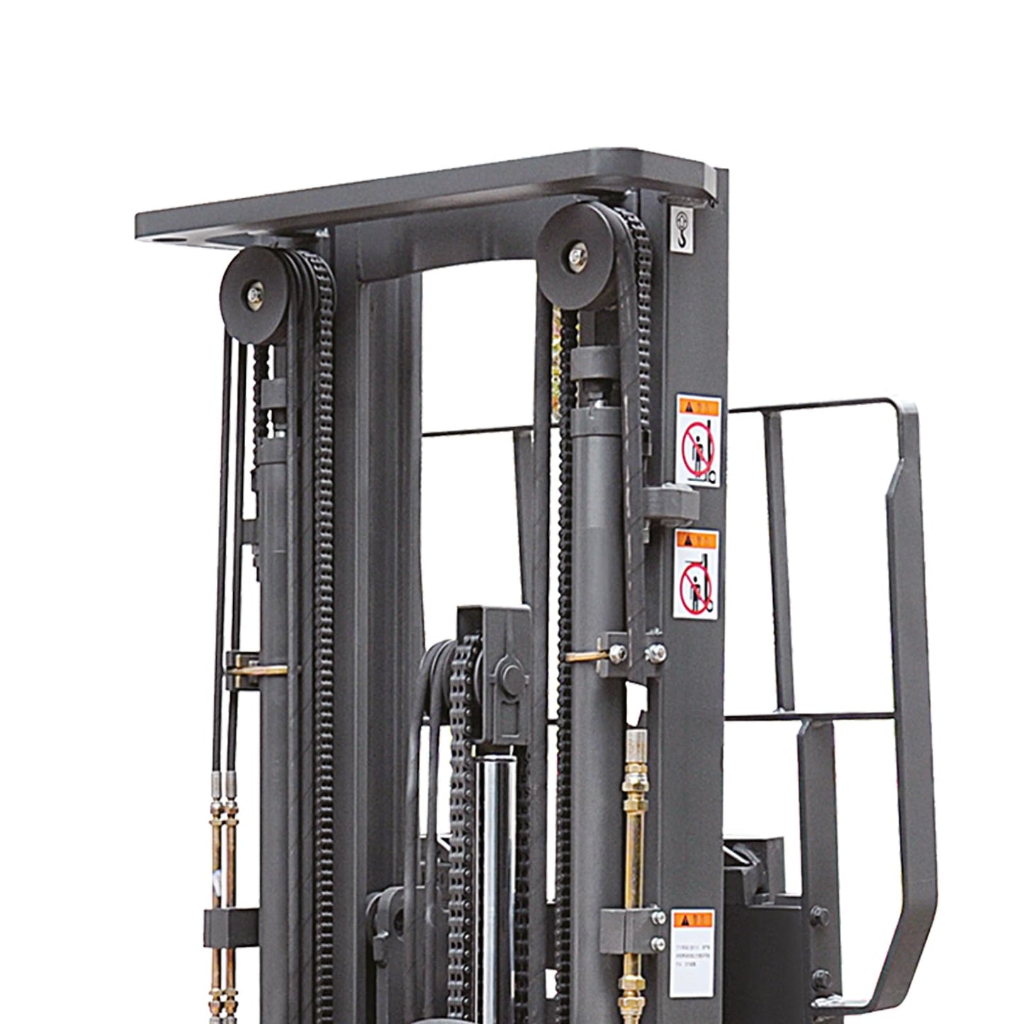Aequanta Counterbalanced Electric Stacker 3300lbs Capacity 177" Lifting Height Full Electric Forklift with Straddle Legs