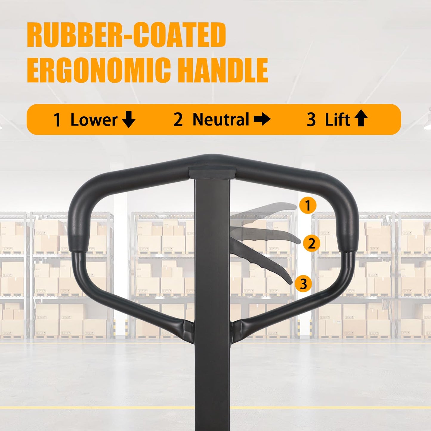 APOLLOLIFT Pallet Jack Truck, 5500lbs Capacity 21" W x 48" L Forks Manual Standard Duty Pallet Truck for Warehouse-Nylon Wheels