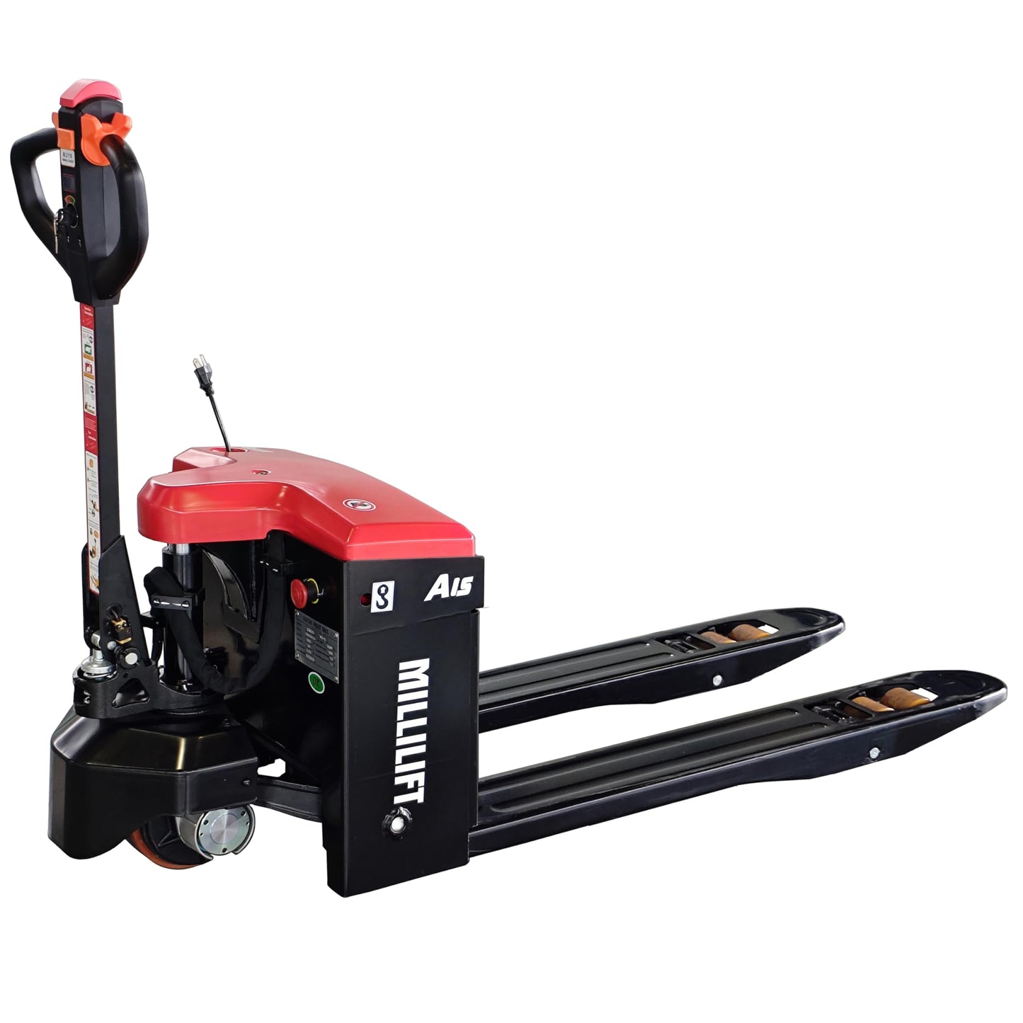 Millilift Electric Pallet Jack, 3300LB Capacity,Heavy-Duty Forks 45"x21", Powerful Drive Motor, 24V 40AH LiFePO4 Battery with Built-in Charger, 2–4H Runtime, for Warehouse,Logistics Company