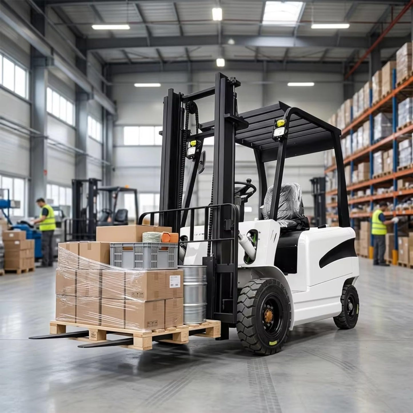 Electric Forklift – High-Efficiency Stacker for Warehouse Logistics – 1 to 3 Ton Capacity, Compact Lift for Storage and Distribution