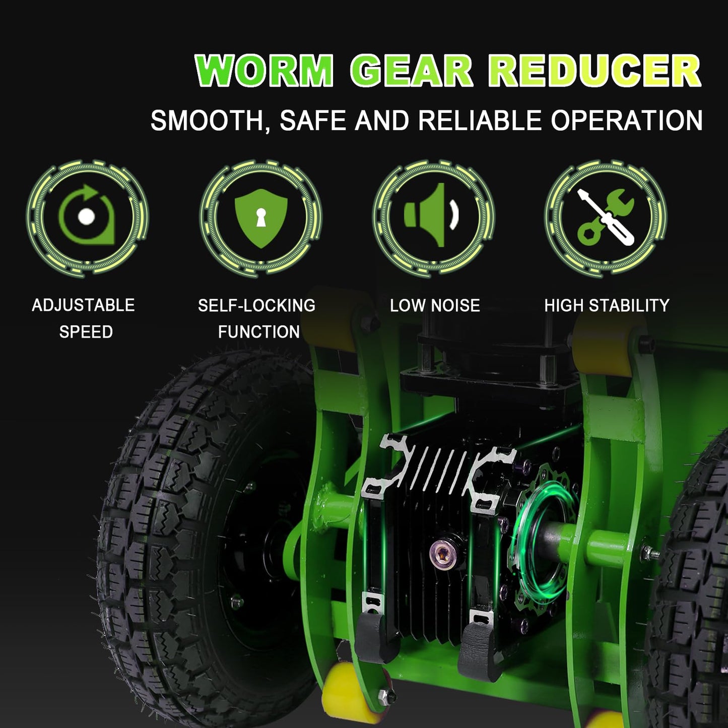 1500W Electric Stair-Climbing Hand Truck | 900lbs Heavy-Duty Load | 3-Mode Folding & Telescopic Handle | Furniture Mover w/Stair-Climber Tech (Green, 1 Battery)
