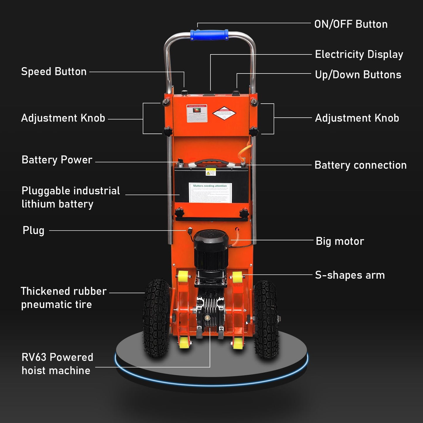 Commercial-Grade 1500W Electric Stair-Climbing Hand Truck | 900lbs Heavy-Duty Load | 3-Mode Folding & Telescopic Handle | Patented Stair-Climber Tech for Furniture Moving (Ergonomic)