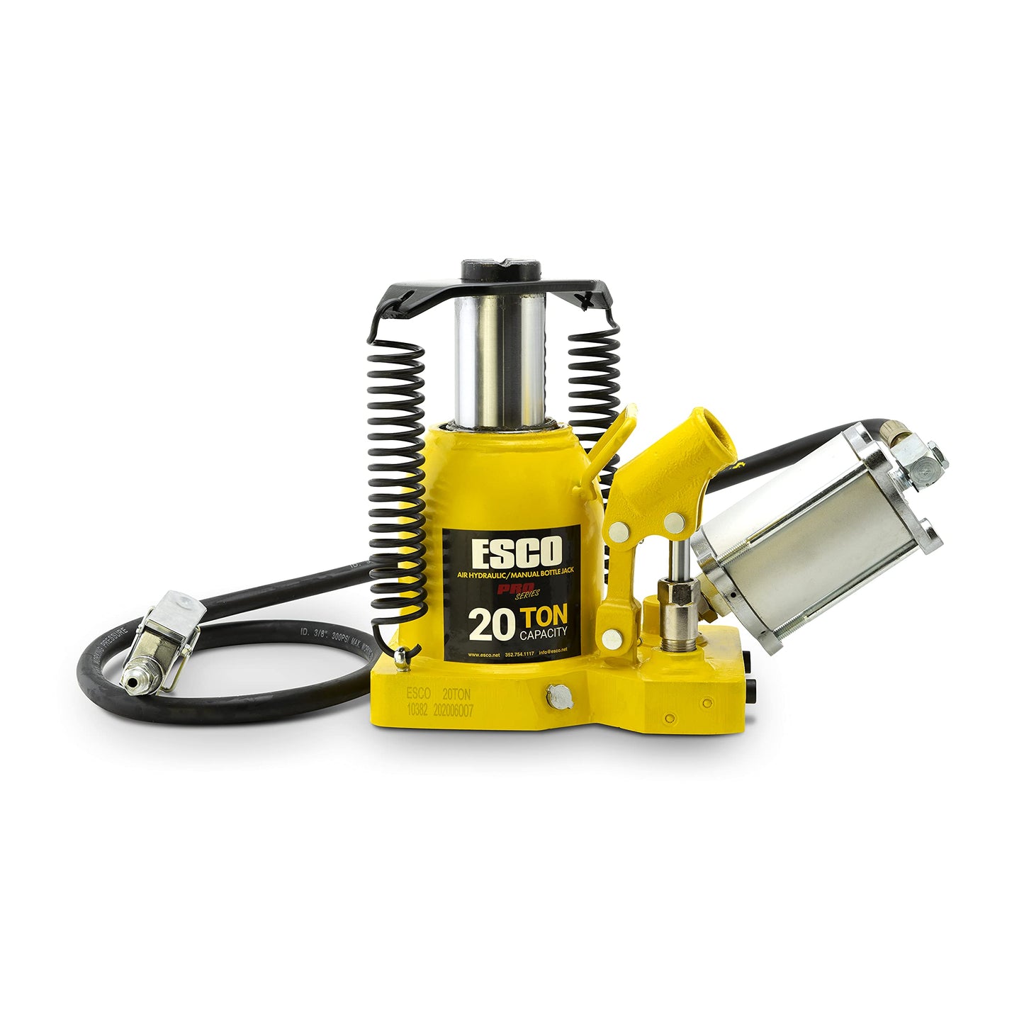 Pro Series 20 Ton Shorty Air Hydraulic Bottle Jack