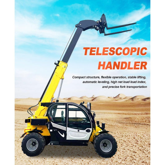 Heavy-Duty Telescopic Boom Forklift – 1–3 Ton Telehandler for Industrial Material Handling & Jobsite Logistics
