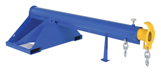 Vestil LM-1T-4-36 Steel Telescoping Lift Boom 36 In. Fork Pocket Center 4,000 Lb. Capacity Blue and Yellow