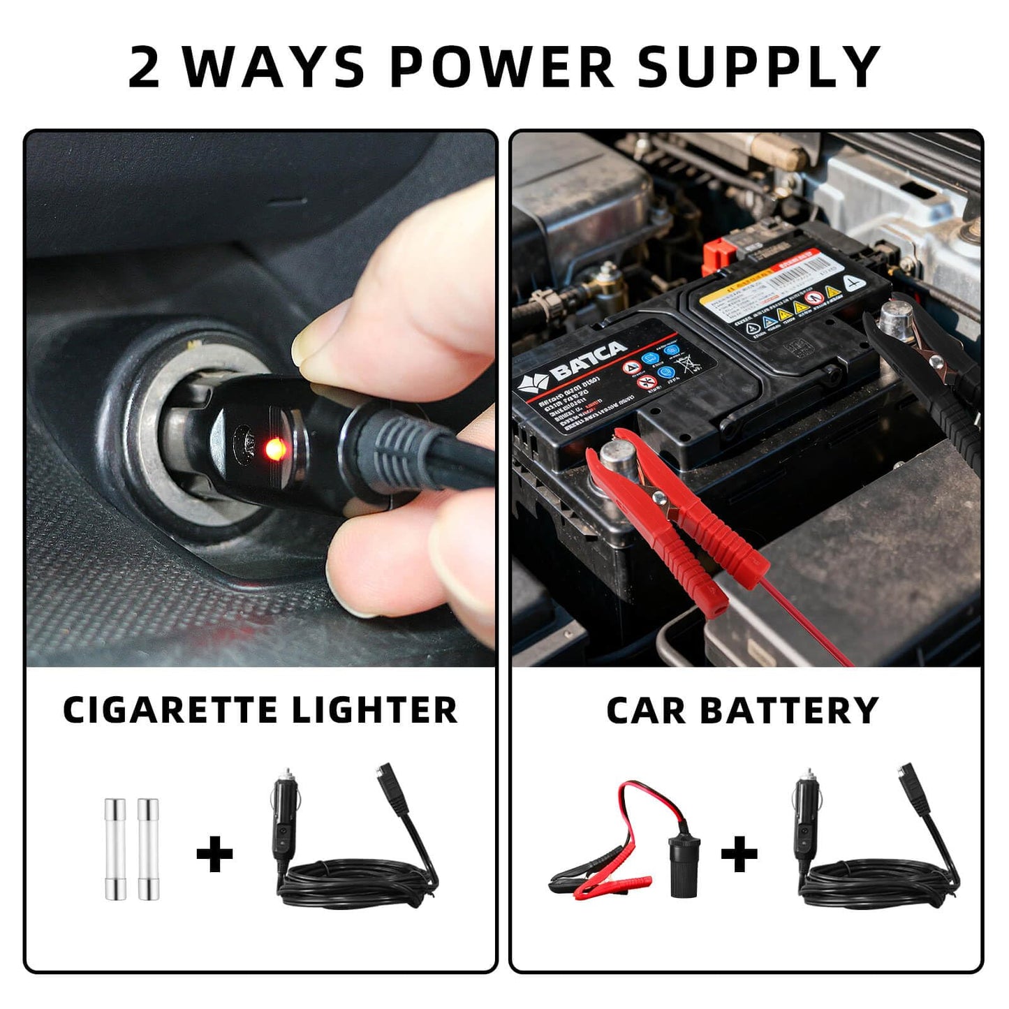 SEICETEC Electric Car Jack, 5 Ton Hydraulic Floor Jack with Electric Impact Wrench, Tire Inflator & LED Light, Lift Range 6.1-17.7 Inch, Emergency Roadside Tire Changing Kit for SUV Sedan Truck