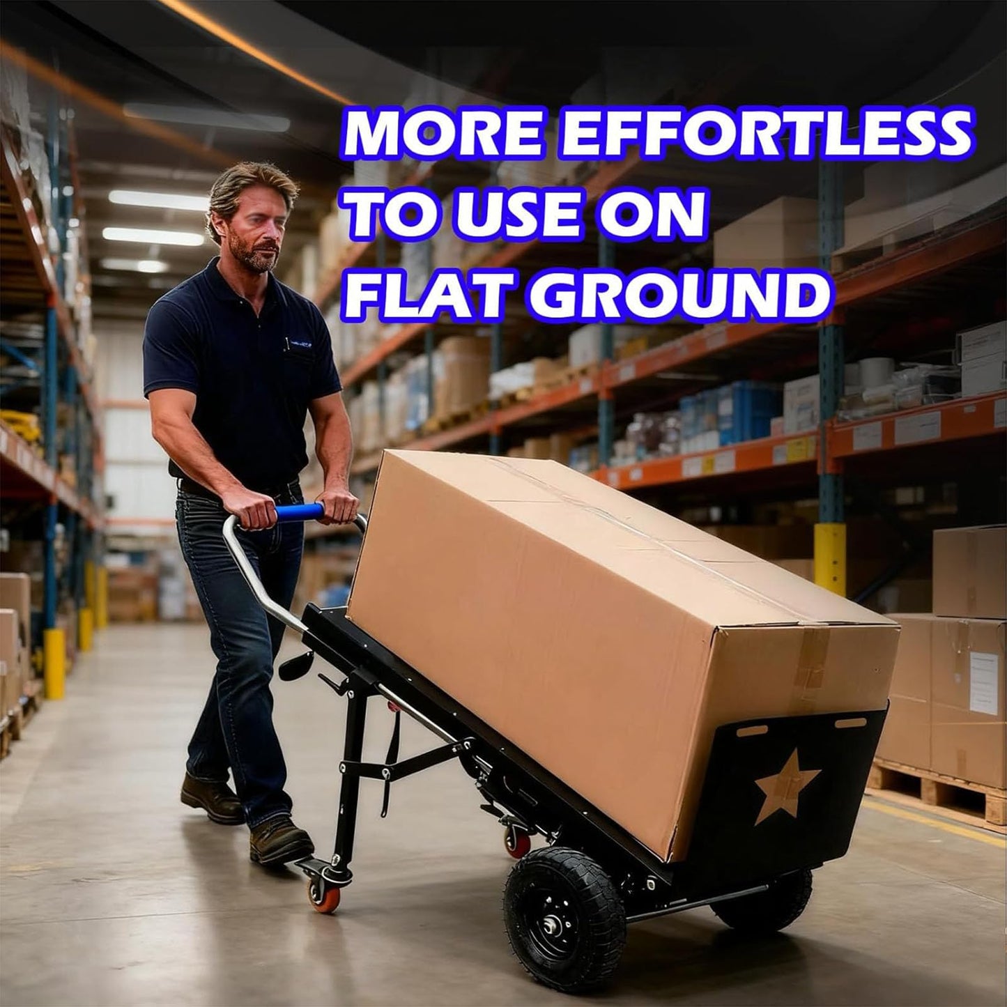 Electric Stair Climbing Dolly Hand Trucks 900 lbs Load Capacity Hand Trucks Heavy Duty with Rubber Tires for Moving, Heavy Duty Stair Climber (2)