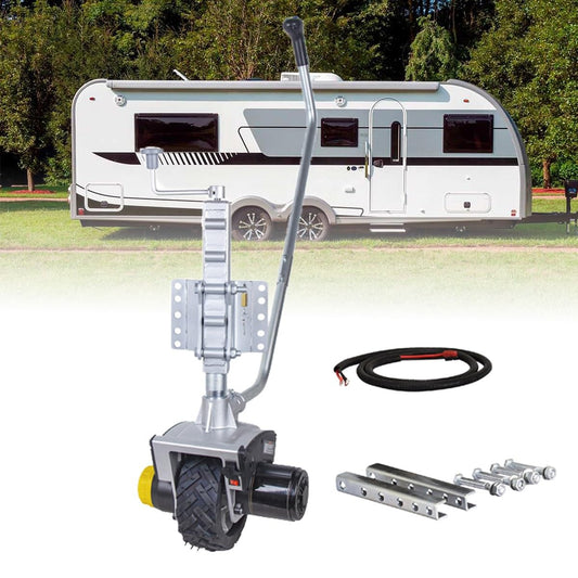 GHRERTX Electric Trailer Mover,550W Trailer Dolly Jack with Max Load 6000lbs (2722 kg),Electric Jockey Wheel Mover with 5-7m/min Speed,Motorised Jockey Wheel for Caravan RV Camper