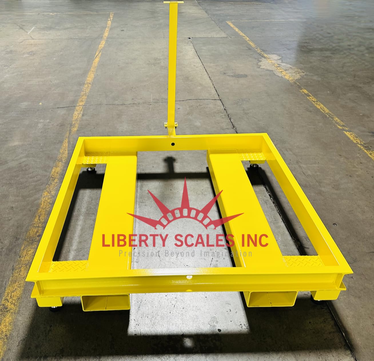 Liberty LS-800-PPF Industrial Portable 4' x 8' Pit Frame for 48" x 96" Floor Scales with Forklift Channel Easy Access