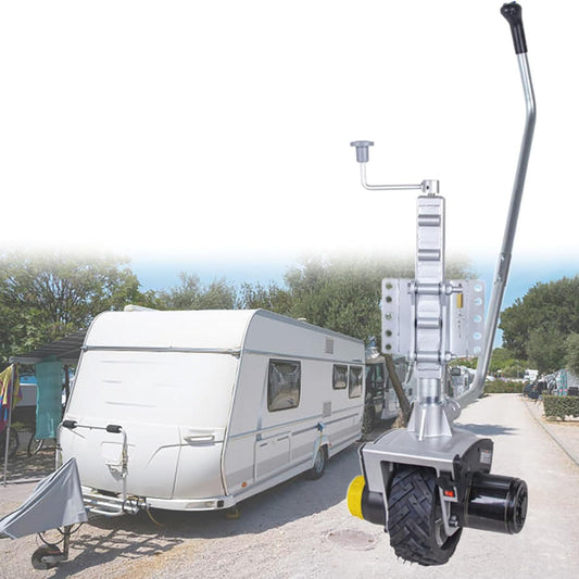 Electric Trailer Dolly, Caravan Mover Trailer Jack with Wheel, Motorized Jack Trailer RV Motor Mover, Adjustable Height,Universal Fit for Trailer, Caravan, Boat