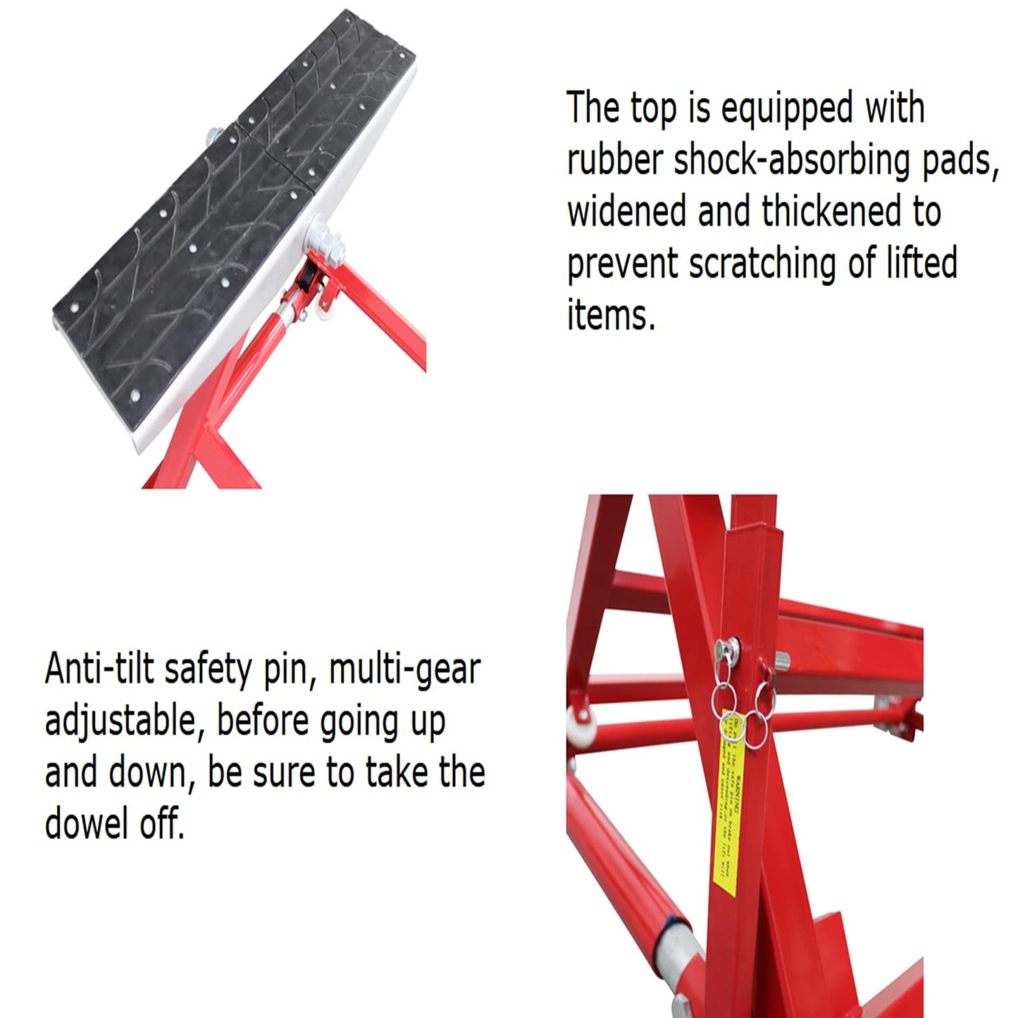 INTSUPERMAI Portable Tilting Lift/Car Lift 6613 LB/ 3000KG Car Auto Scissor Lift Dual Workbench Automotive Scissor Lift for Garages Repair Stores
