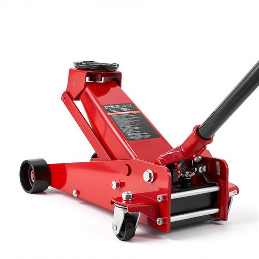 VEVOR 3 Ton Low Profile Floor Jack, Steel Racing Floor Jacks with Single Piston Quick Lift Pump, Hydraulic Trolley Car Jack for Sport Utility Vehicle, SUVs, Pickups, Lifting Range 5.1"-19.7"