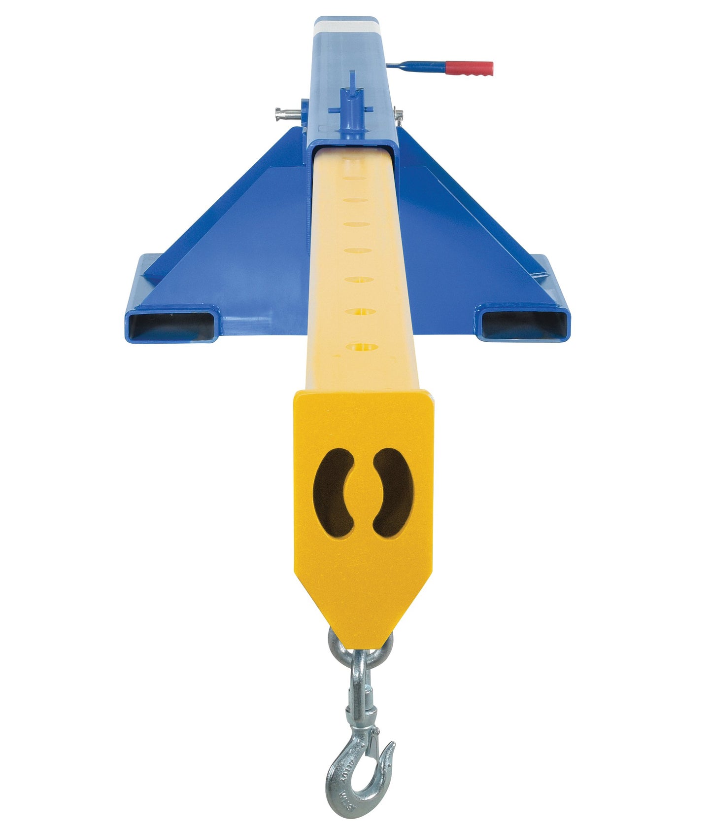Vestil LM-OBT-8-30 Steel Orbit Telescoping Lift Boom 30 In. Fork Pocket Center 8,000 Lb. Capacity Blue