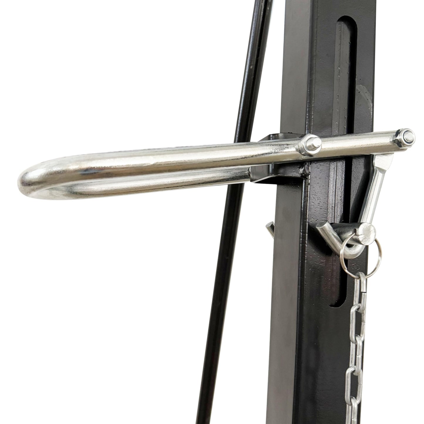 IntXanth Portable Gantry Crane Hoist Frame with 2204lbs Load Capacity Adjustable Height 94.5-141.7inch for Factory Warehouse Manual Small