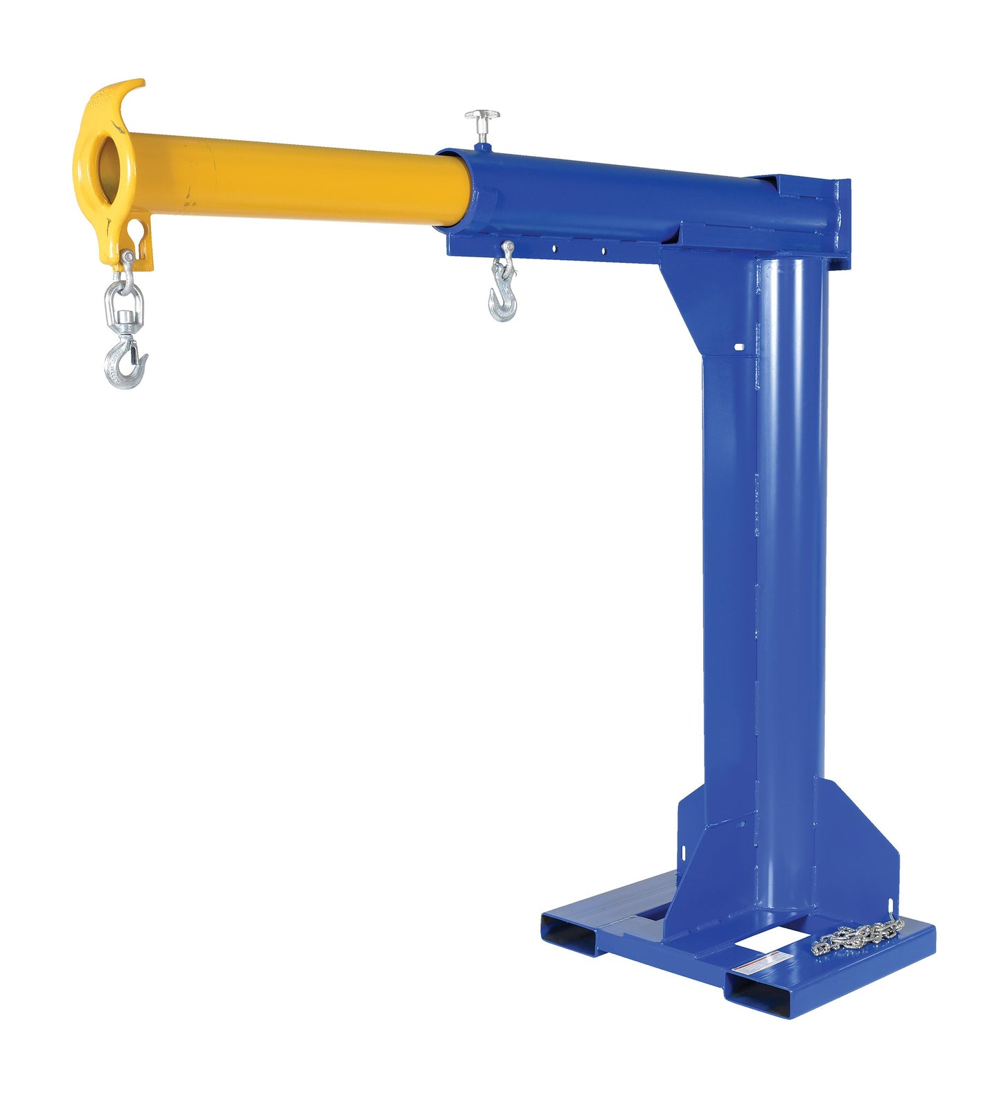 Vestil LM-HRT-6-36 Steel High Rise Telescoping Boom 36 In. Fork Pocket Center 6,000 Lb. Capacity Blue