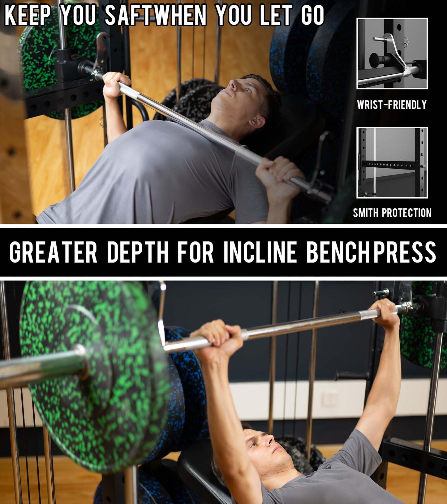 EonfitOmni Eonfit E5 Smith Machine with Vertical Leg Press, Power Cage Squat Rack with LAT-Pull Down Cable Crossover Rotating Arms System Home Gym Equipment All in One (Black, PRO)