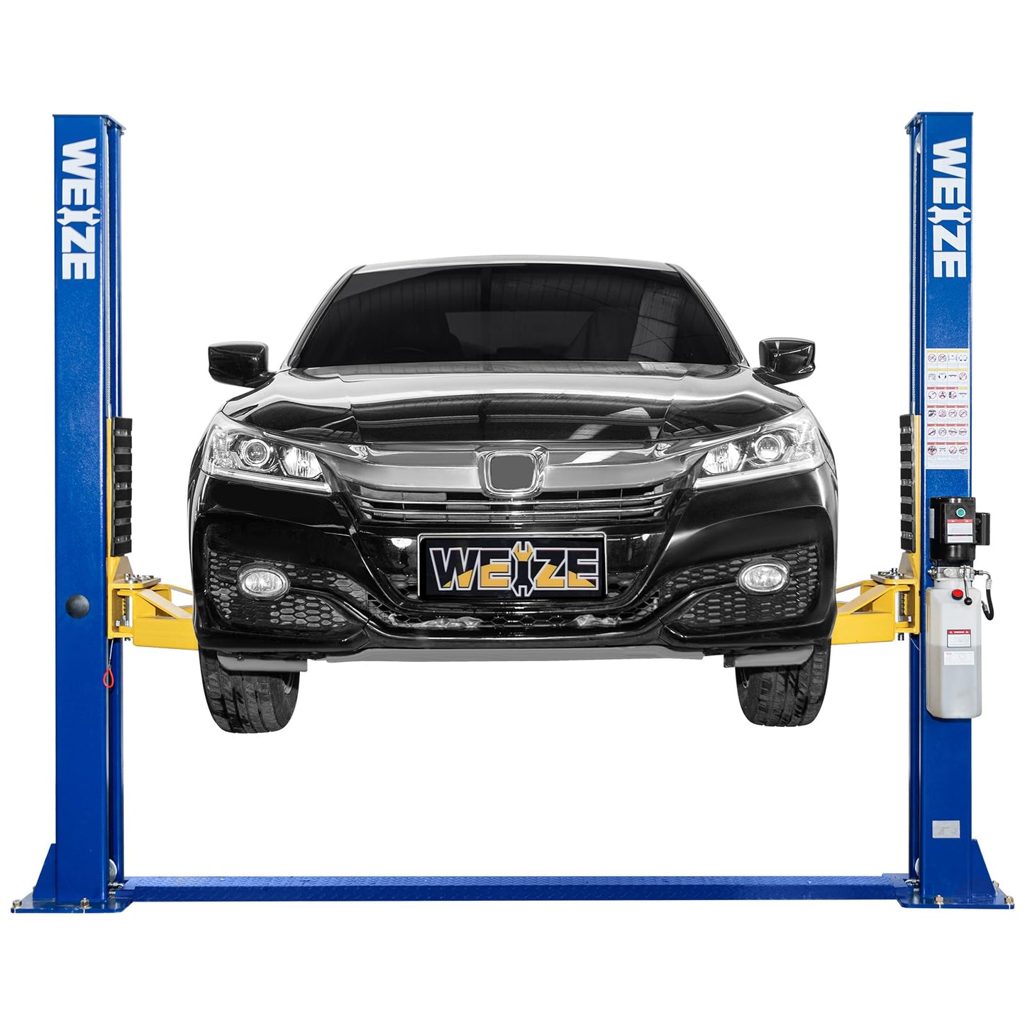 WEIZE 11000lbs Two Post Car Lift, Auto Lifts with 220V 3HP Motor, Double Safety Lock Release 2-Post Car Lift Hoist Equipment for Home Garage and Shop, Automotive Truck Clear Floor Hoist